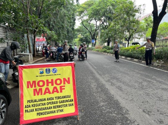 Mohon Maaf Perjalanan Terganggu Operasi Gabungan Samsat