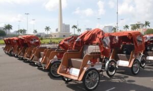 Becak Listrik Surabaya
