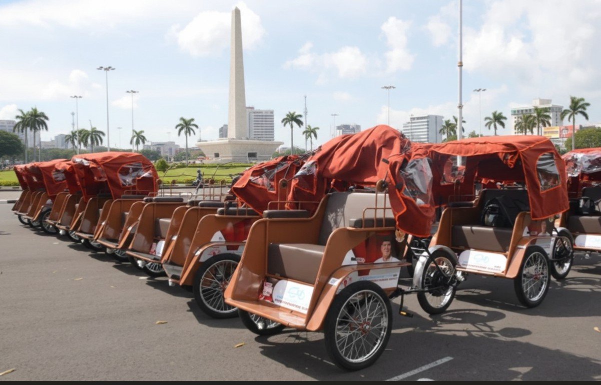 Becak Listrik Surabaya