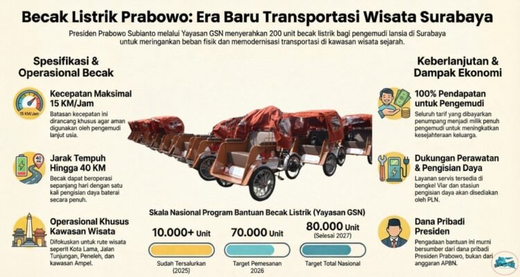 Becak Listrik Prabowo