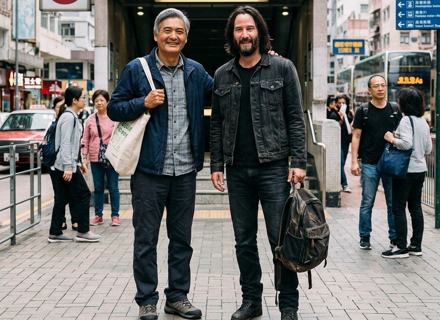 Chow Yun Fat dan Keanu Reeves