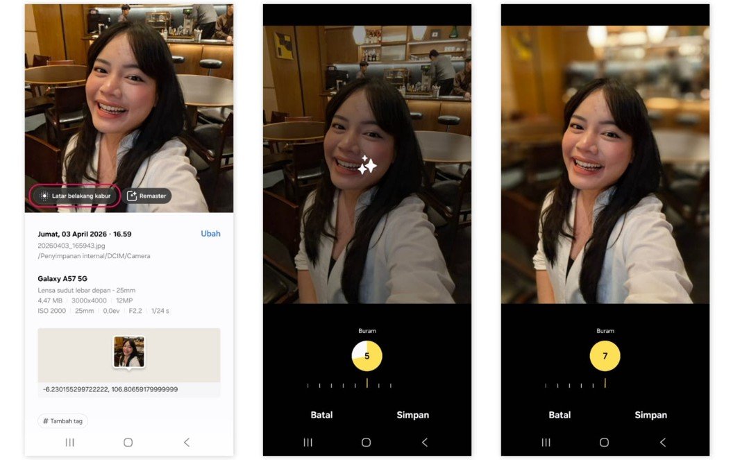 Samsung Galaxy A57 5G Tipis AI