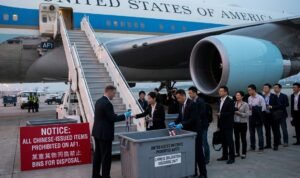 Pesawat Air Force One Haijatim Trump China