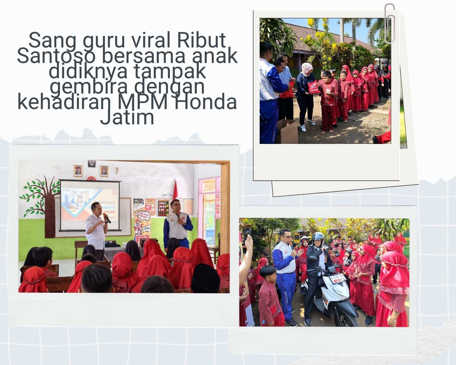 SDN Pagowan 1 Lumajang Viral MPM Honda Jatim