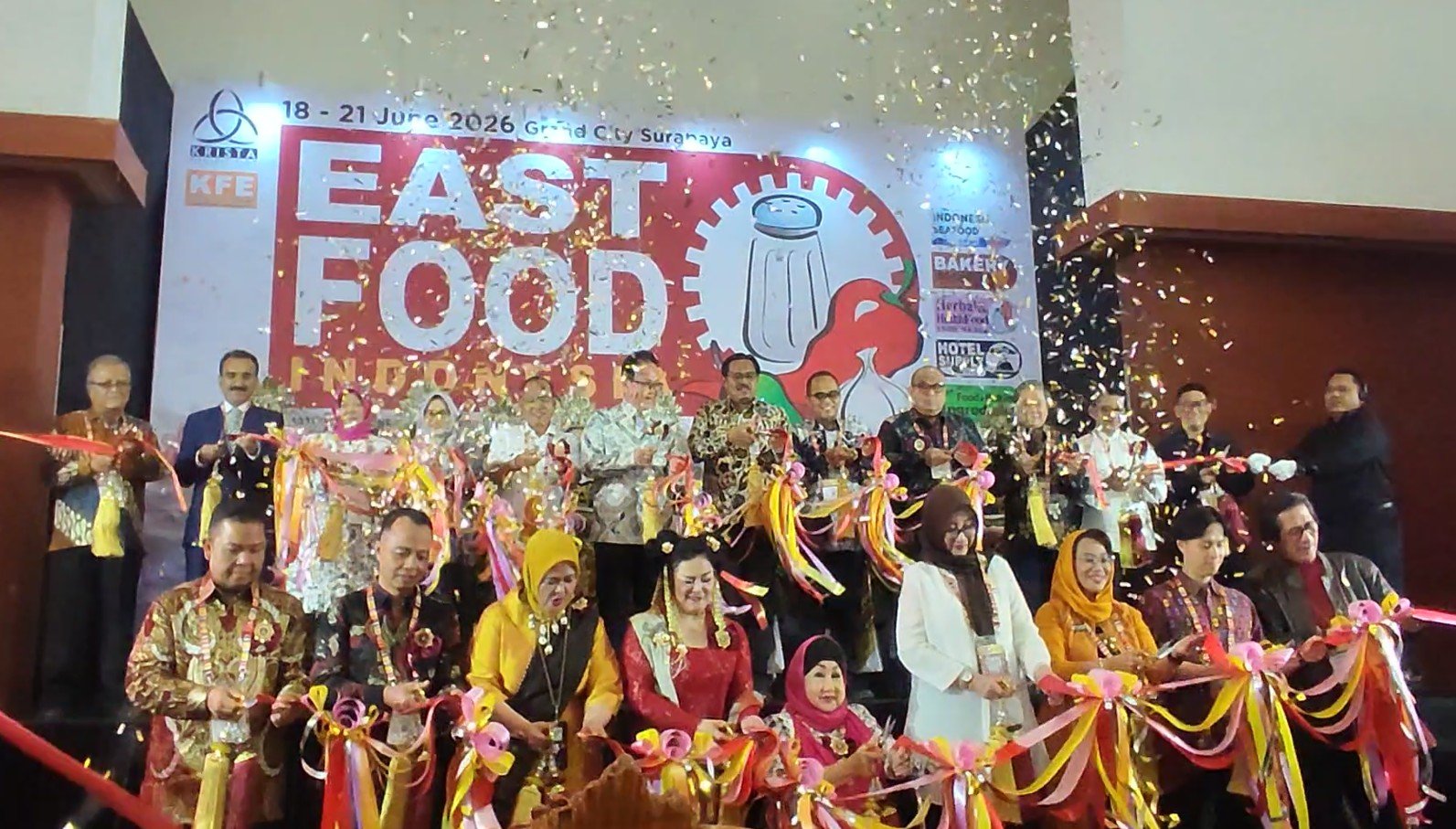 Opening EastFood Indonesia Expo (IIFEX) 2026 Surabaya Haijatim Krista Exhibitions IIFEX AllPack