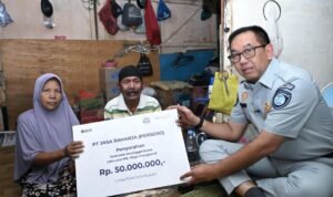 Jasa Raharja Serahkan Santunan KM Virgo Transport 8