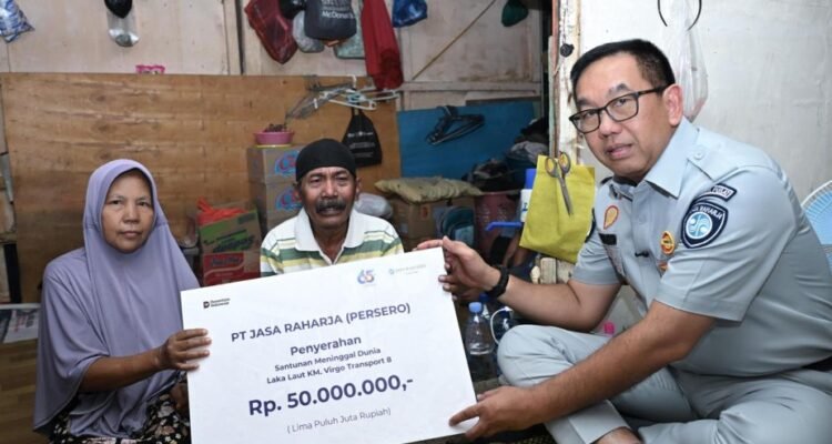Jasa Raharja Serahkan Santunan KM Virgo Transport 8