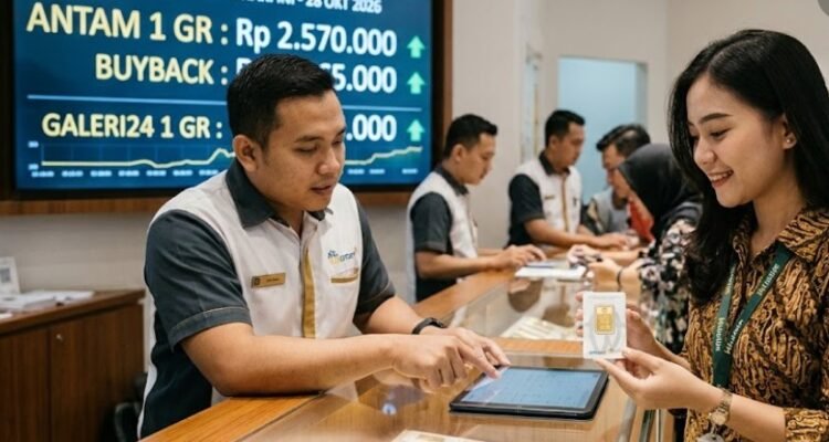 Harga Emas Antam dan Galeri24 Sepakat Naik