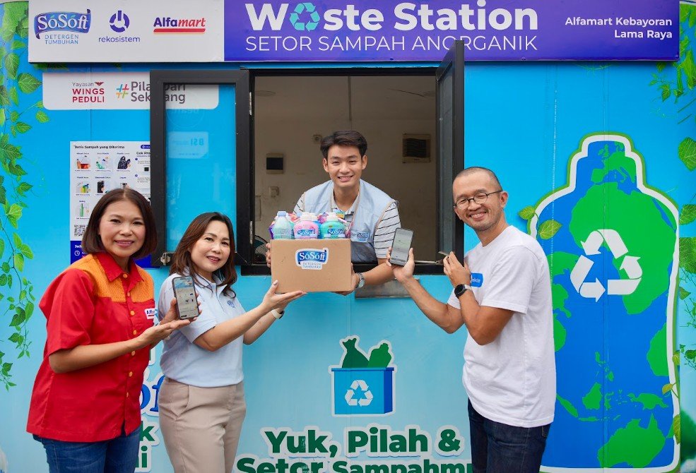 WINGS Group dan SoSoft Hadirkan Waste Station Baru